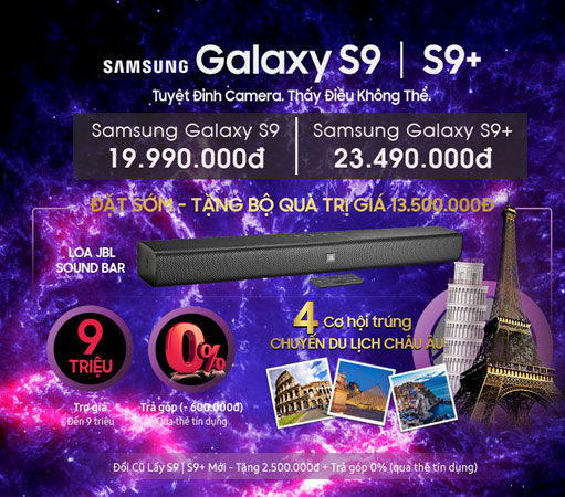 Đặt Samsung Galaxy S9|S9+
